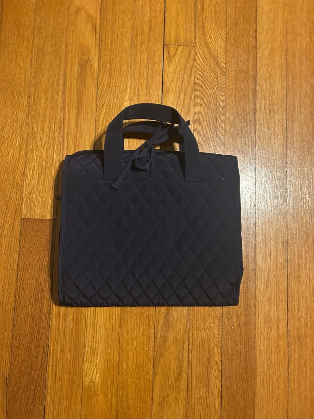 Vera Bradley Navy Hanging Toiletry Cosmetic Travel Bag